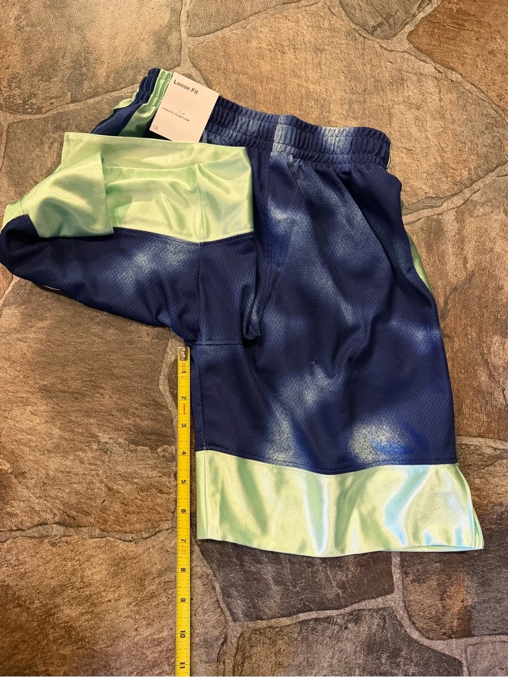 Nike Elite 23 Boys Blue/Green Athletic Shorts!!(YSM)